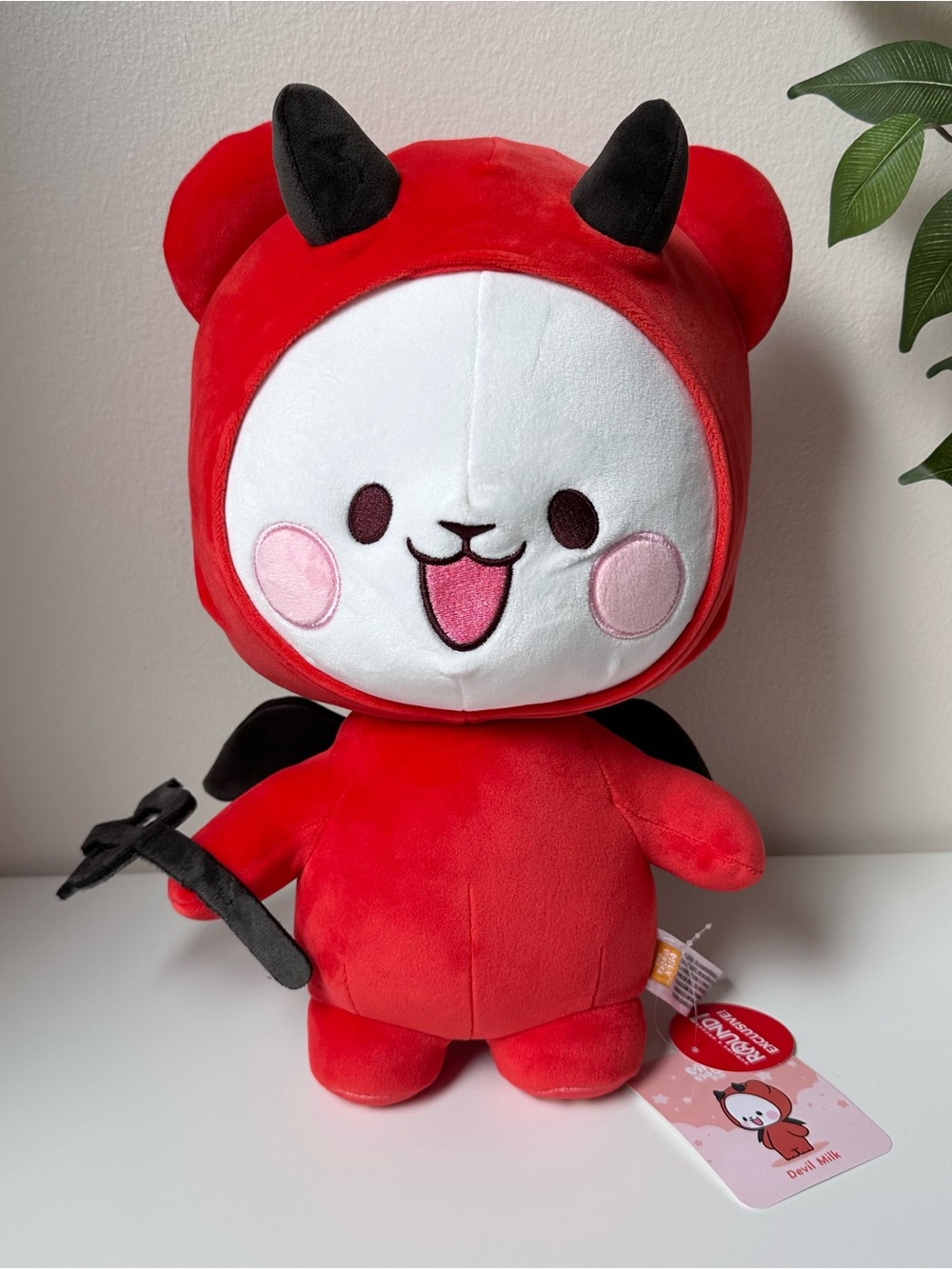 Devil Milk Plush - Milk & Mocha Bear x Round 1 Exclusive